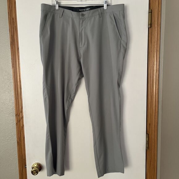 Matte Grey House Of Grey Men's Size 38 Performance Golf Pants Size 38x30 NWOT - Picture 1 of 15